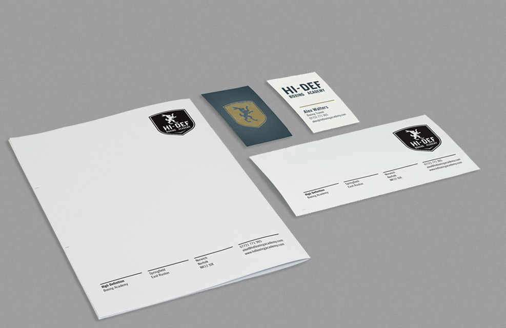 Logo Stationery Design for Boxing Academy